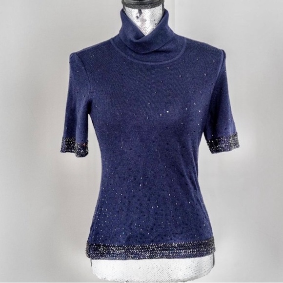 NWOT 🌟Host Pick🌟beaded Dana Buchman  sweater -PM - Picture 1 of 6